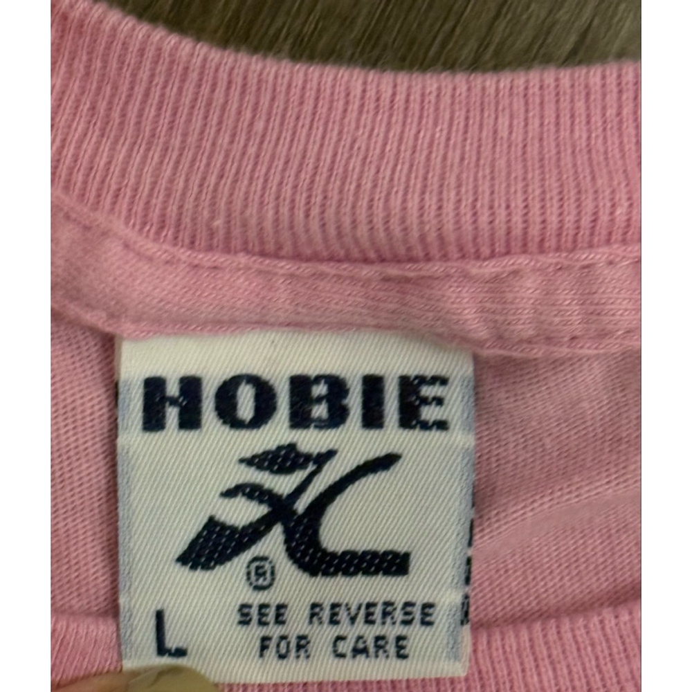 Vtg 1987 Hobie Surf Women’s Pink Made in USA Surfing Graphic Tee Sz L - Picture 4 of 9